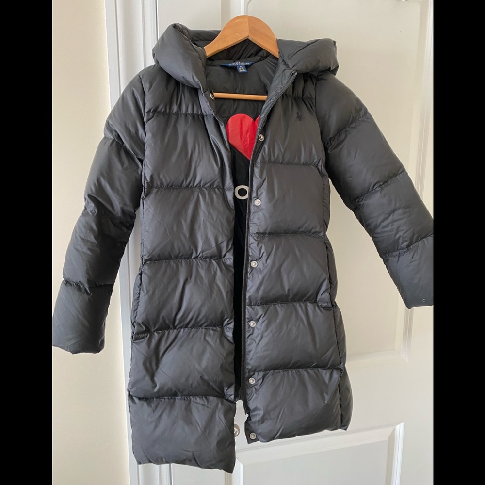 Down Polo Ralph Lauren Girls' Quilted Puffer Coat 8/10